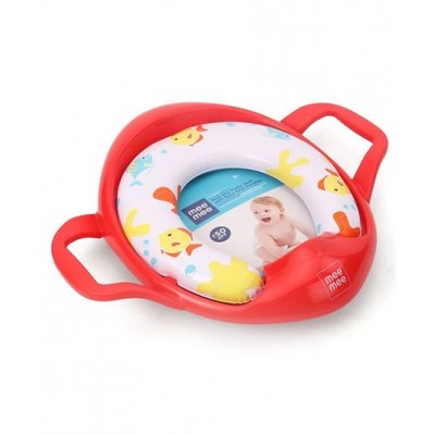 Mee Mee Cushioned Portable Baby Potty Seat for Toilet Training with Easy grip support handles, Easy to Carry, For 6 plus month kids