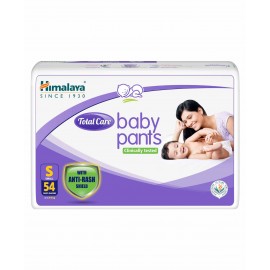Himalaya Herbal Total Care Baby Pants Style Diapers Small - 54 Pieces Upto 7 kg, 0 to 3 Months, With anti rash shield, rapid absorption, leakproof, silky soft inner layer & wetness indicator