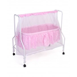 Baby World Dream Time Cradle Printed - Pink