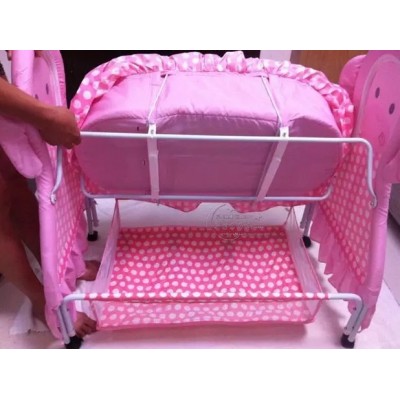 Baby World Fancy Cradle With Mosquito Net Pink