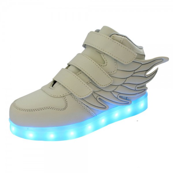 Fashion Wing LED Lights Up Shoes Remote Control Flashing Sneakers for Kids Girls Boys