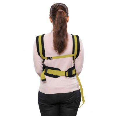 LuvLap Elegant Baby Carrier - grn  0 to 18 Months, 20 x 41 x 45 cm, Carrying capacity 15 kg, removable and adjustable board support with air holes for baby's head and back