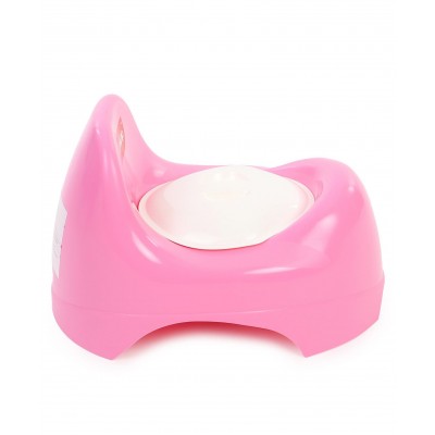 LuvLap Baby Potty Training Seat with Lid, Potty Pot for Babies, 1 Year & Above, Suitable for Boy/Girl (Pink)