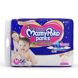 Mamy Poko Medium Size Baby Diapers (56 count)