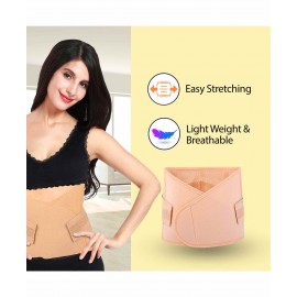 LuvLap Post Natal Maternity Corset Belt - Beige XL 121 x B 23 cm, Designed to be worn discreetly under apparel for enhanced convenience