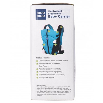 Mee Mee Lightweight Breathable Baby Carrier Green blue 