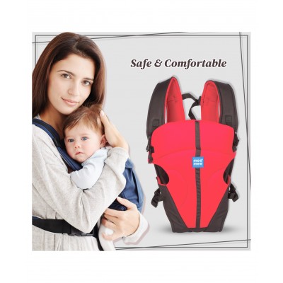 Mee Mee Lightweight Breathable Baby Carrier Red 0 to 18 Months, 9 x 20 x 60 cm, Carrying Capacity up to 12 Kg, A must have for every new parent