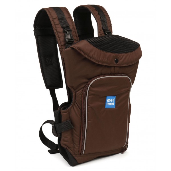 Mee Mee Cuddle up Baby Carrier Brown 0 to 18 Months, 8 x 27.5 x 45 cm, Carrying capacity upto 12 kg, Ergonomic design ensures correct support for baby's head, back and hips from birth