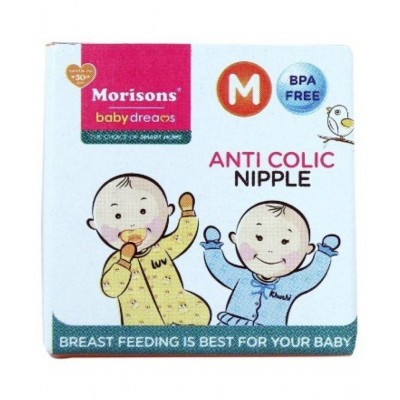 Morisons Baby Dreams Medium Flow nipple Silicone Nipple ( 1 pcs )