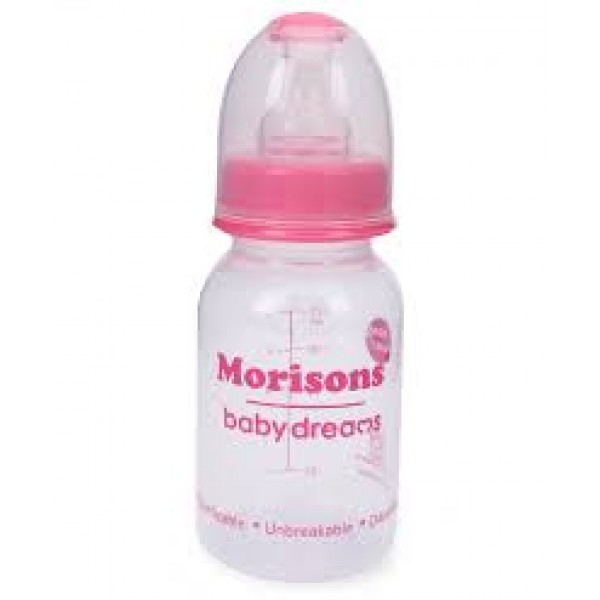 Morisons Baby Dreams Regular PP Feeding Bottle 125 ml - Pink