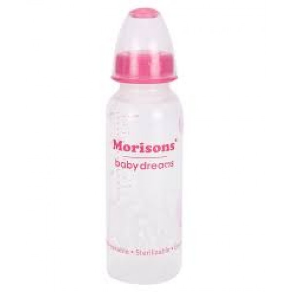 Morisons Baby Dreams Regular PP Feeding Bottle - 250 ml - Pink