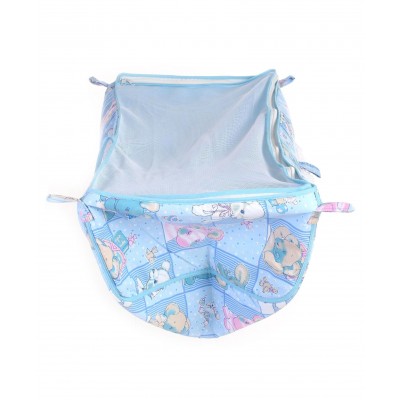 Mothertouch Indo Baby Cradle Cover Bear Print - Blue