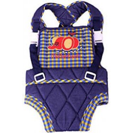 Mothertouch Baby Carrier Chex Printed (Blue/yellow)