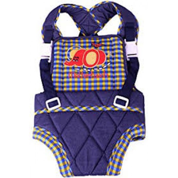 Mothertouch Baby Carrier Chex Printed (Blue/yellow)