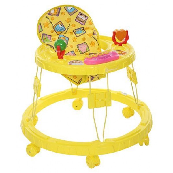 Mothertouch Chikoo Round Musical Walker DX - Yellow