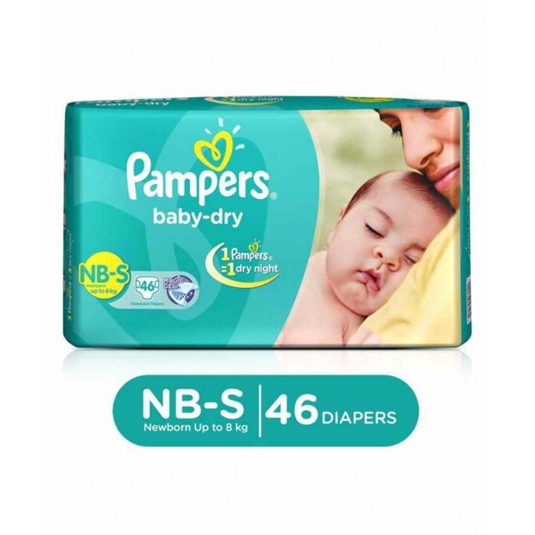 Pampers Taped Diapers Small (SM) 46 count