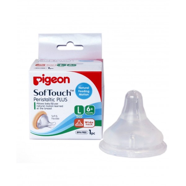 Pigeon Soft Touch Peristaltic Plus Nipple Large - 1 Piece