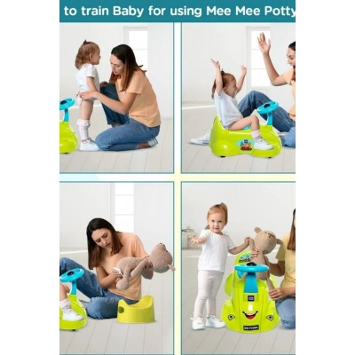 Mee Mee 2 In 1 Potty Chair & Baby Seat Car Potty With Storage (Green)