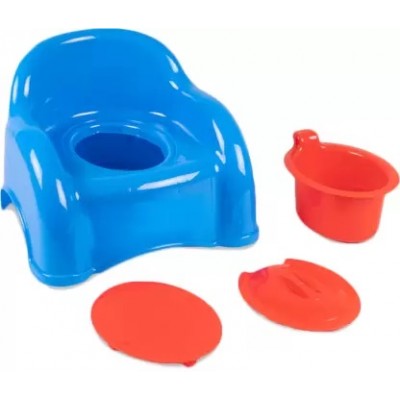 baby world Potty Chair Seat for Toddlers.A perfect Potty Seat for Infants with Removable bowl & Lid Potty Box  (Blue)