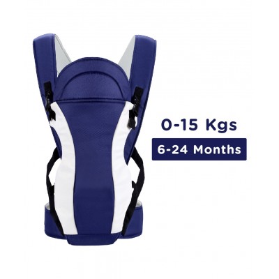 R for Rabbit Chubby Cheeks 3 Way Baby Carrier - Royal Blue 6 to 24 Months, 14 x 27 x 44.5 cm, carrying capacity 15 kg, comfortable baby carrier made from high quality material, easy to care and machine washable