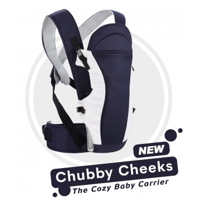 R for Rabbit Chubby Cheeks 3 Way Baby Carrier - Midnight Black 6 to 24 Months, 14 x 27 x 44.5 cm, carrying capacity 15 kg, comfortable baby carrier made from high quality material, easy to care and machine washable