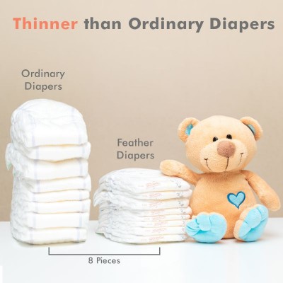 Feather Diapers - Next Gen Baby Diapers that Breathes (XS, Pack of 22)