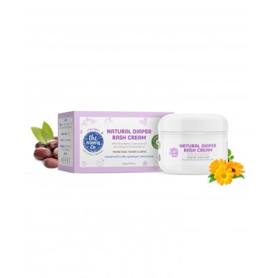 The Moms Co Natural Diaper Rash Cream - 25 gm 0 to 24 Months, Package Dimensions 7 x 7 x 4 cm, enriched with organic shea butter & organic jojoba oil to moisturise skin