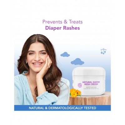 The Moms Co Natural Diaper Rash Cream - 25 gm 0 to 24 Months, Package Dimensions 7 x 7 x 4 cm, enriched with organic shea butter & organic jojoba oil to moisturise skin