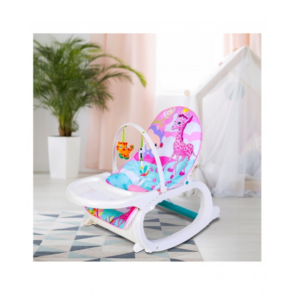 0 to 3 Years, L 87 x B 46 x H 64 cm, Carrying Capacity 20 kg, With this soothing baby rocker, your star can take a short nap, relax, play or just simply enjoy the motion.