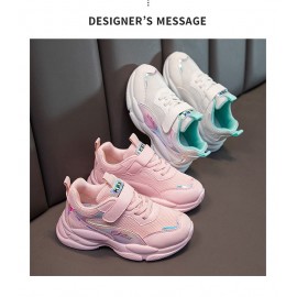 Children Fashion Mesh Sneakers 2021 New Girl Sport Shoes Boys Casual Running Shoes Back To School Shoes Fashion Non-slip Hot pnk