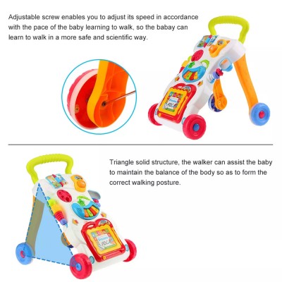 Baby World Store Baby walker with Detachable non-toxic Toys multicolor
