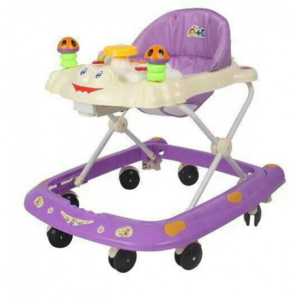 Baby World Store Musical Walker with Stopper Purple