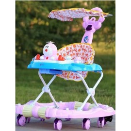 Baby World Store Musical Walker With Rocker Pink
