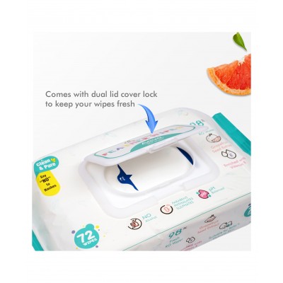 R for Rabbit Feather Aqua Wipes Combo Pack of 3 - 216 Pieces