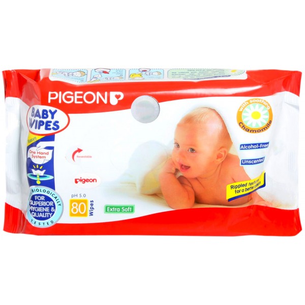 Pigeon Baby Wipes 80 Pieces