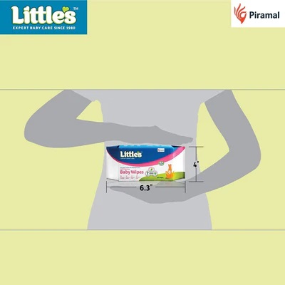 Littles Soft Cleansing Baby Wipes 150 mm x 200 mm Pack Of 80